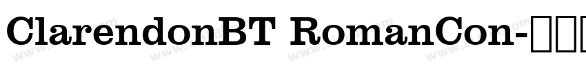 ClarendonBT RomanCon字体转换
